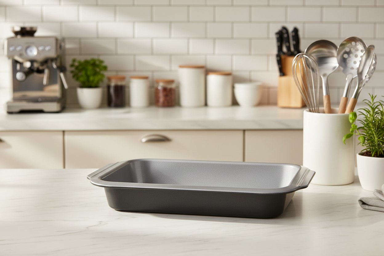 Teglia Fonda Silver Relieve – Acciaio al Carbonio Antiaderente