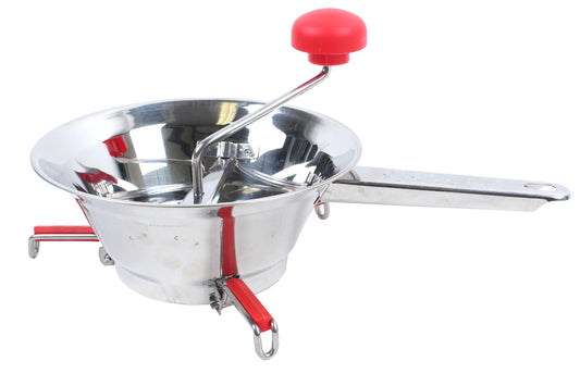 Passaverdura inox 24 cm con 3 filtri e 3 piedi – Made in Italy