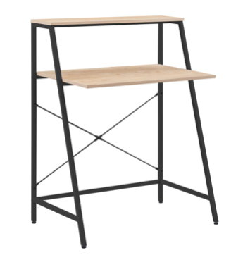 Scrivania con Ripiano Lenny – Metallo e Legno – 48×80×H 104 cm