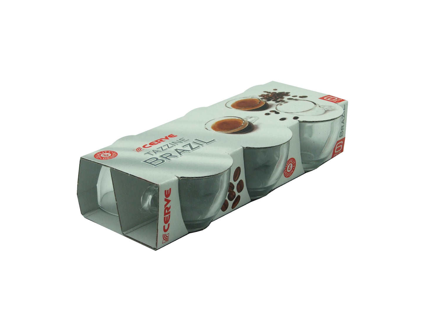 Set 6 tazze caffè Brasil 75 cc – CERVE – Made in Italy