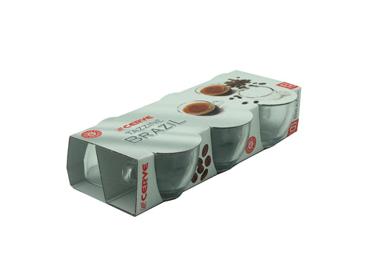 Set 6 tazze caffè Brasil 75 cc – CERVE – Made in Italy
