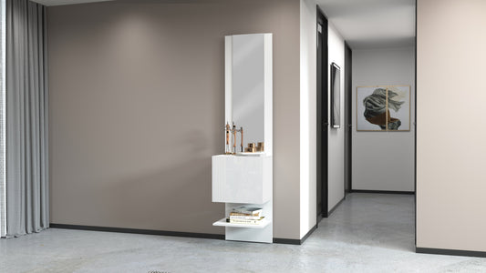 Pannello Specchiera KOMPACT con elemento ad 1 Anta Battente | Web Furniture