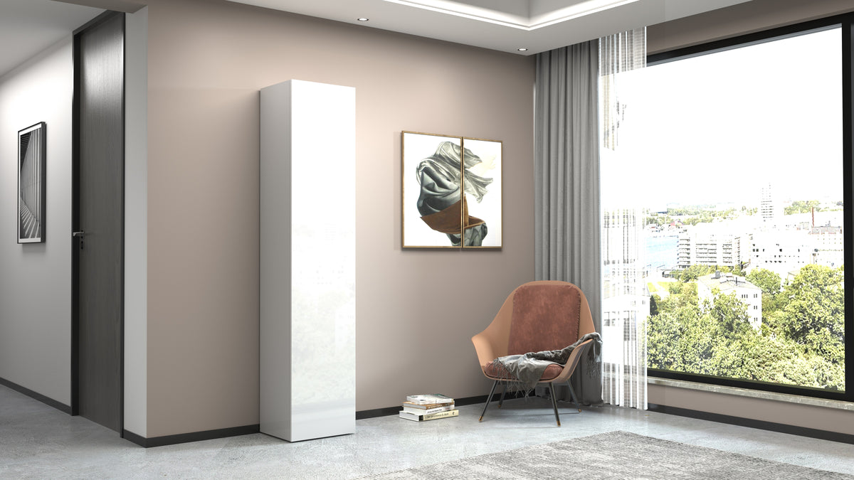 Armadio scarpiera KOMPACT a 1 anta battente | Web Furniture