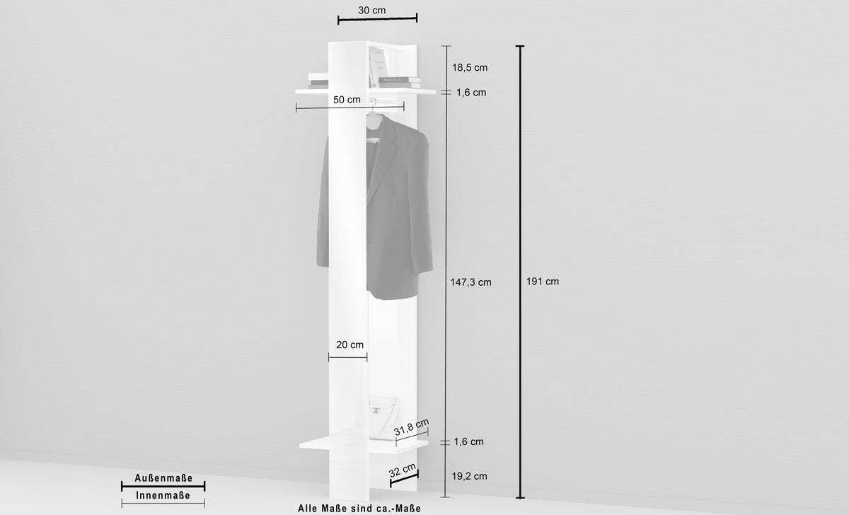 Appendiabiti KOMPACT | Web Furniture
