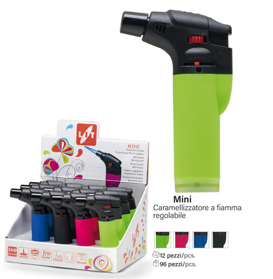 Mini Caramellizzatore 11,5 cm a Fiamma Regolabile – Colori Assortiti