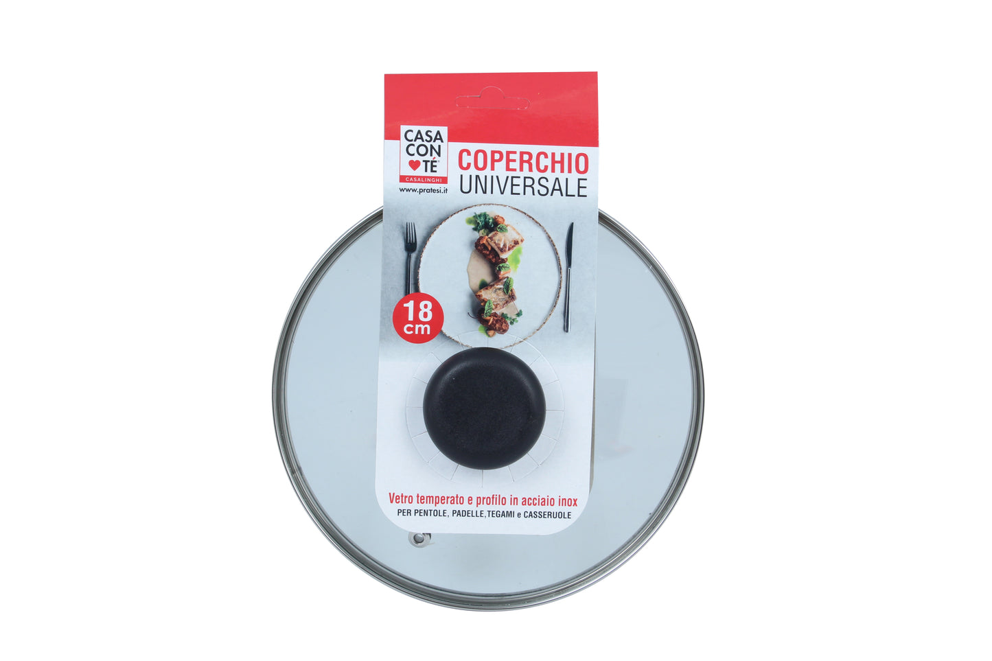 Casa Con Te Universal Tempered Glass Lid - 6 Sizes