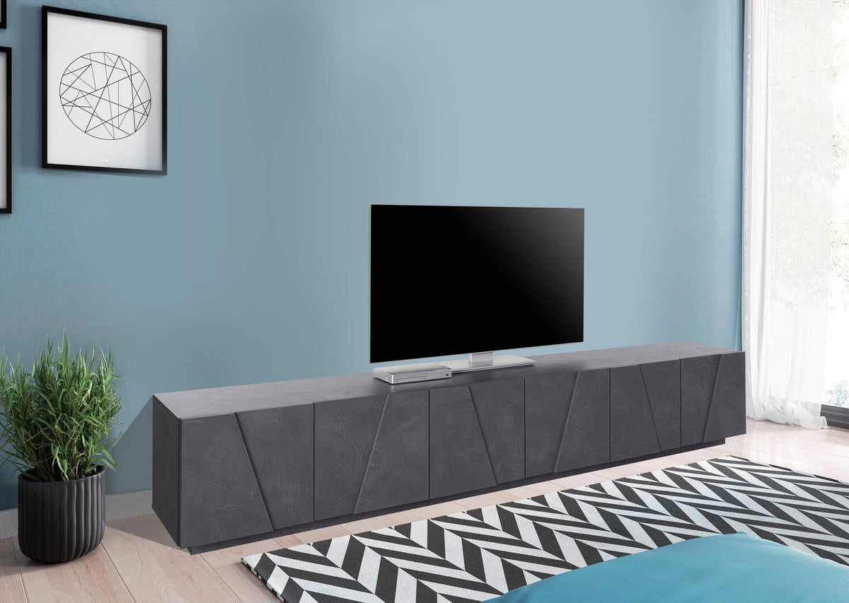 Porta TV PING 240 cm 6 ante battenti | Web Furniture