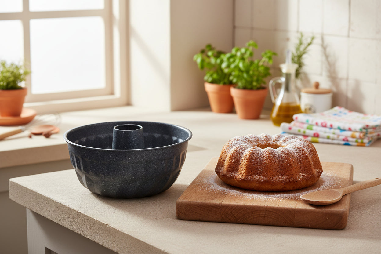 Stampo Antiaderente per Dolci a Ciambella – Acciaio Marmorizzato