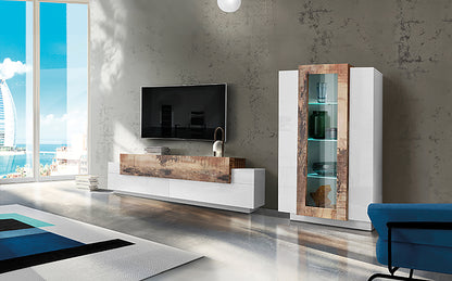 Soggiorno CORO con Porta TV + vetrina | Web Furniture