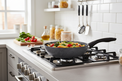 Padella Alta Silver Rock in Alluminio Forgiato – Induzione