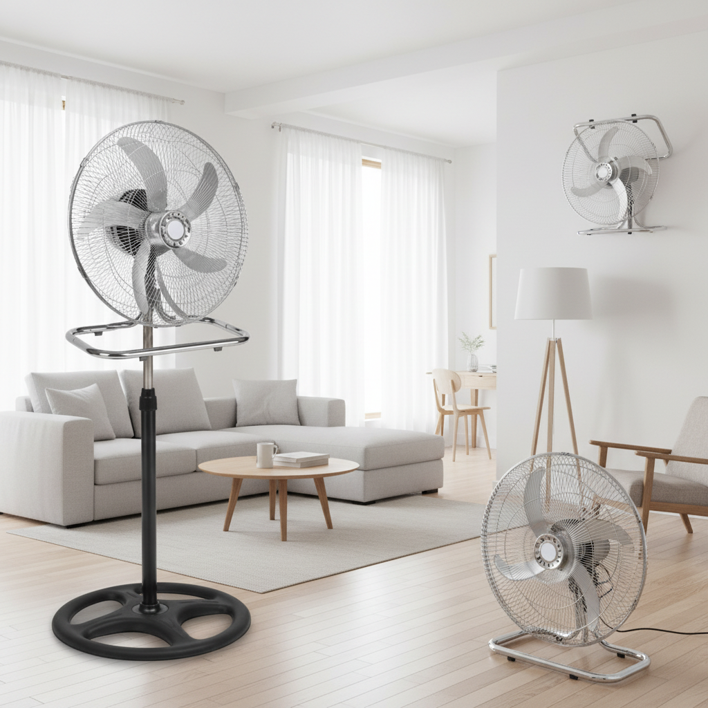 Ventilatore 3 in 1 - Colonna, Tavolo, Parete