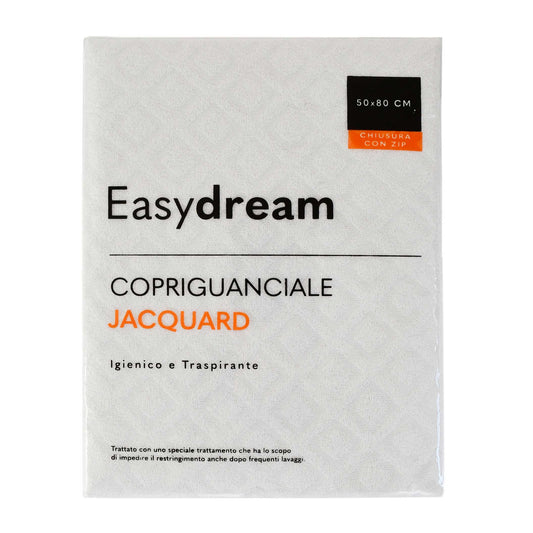 Copriguanciale in Spugna Jacquard Bianco 50x80 EasyDream