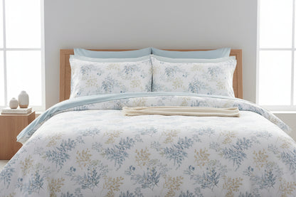 Completo Letto Matrimoniale in Cotone 100% con Stampe Assortite