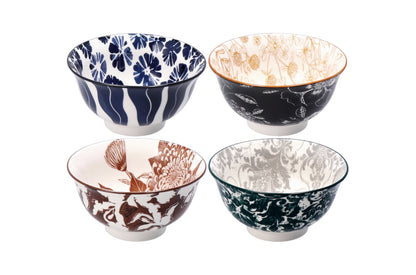 Coppe in Ceramica Decorate LILIN – Diverse Dimensioni | Coppette Multiuso