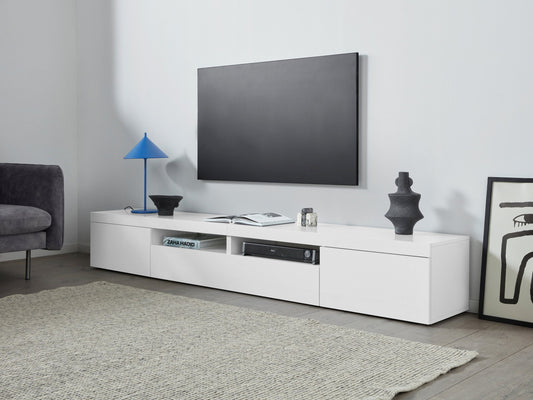 Porta TV ESSENTIAL 240 cm 3 ante a ribalta | Web Furniture