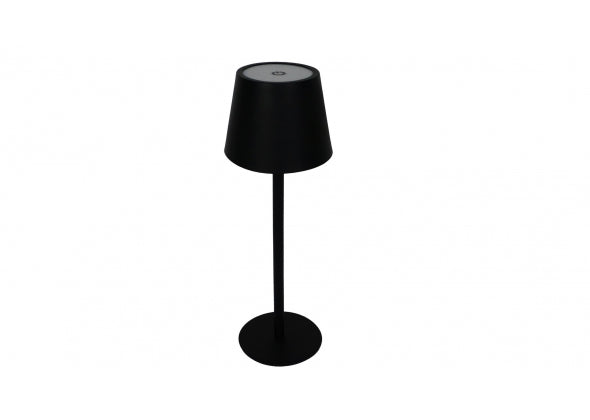 Lampada da tavolo touch ricaricabile Carty – Nero – USB‑C