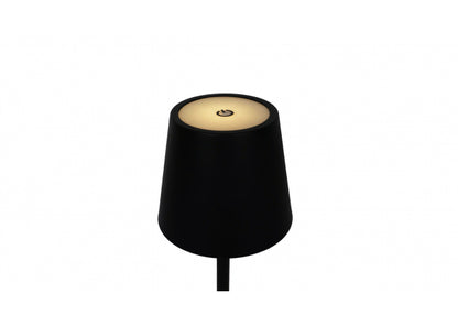 Lampada da tavolo touch ricaricabile Carty – Nero – USB‑C