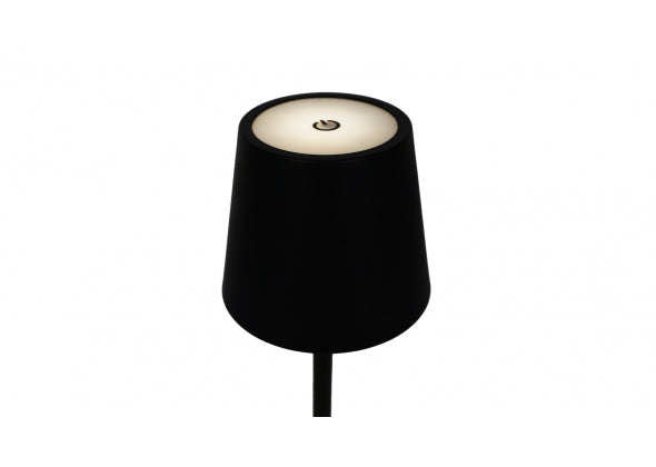 Lampada da tavolo touch ricaricabile Carty – Nero – USB‑C