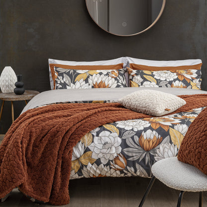 Parure Copripiumino Brandy - 100% Cotone - 2 Dimensioni