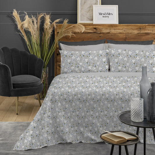 Completo Letto Basic - 1 Piazza e Mezzo - 5 Design in 2 Varianti Colore