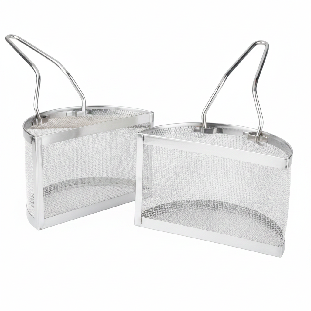 Cestello pasta Veronica – set 2 mezze lune – acciaio inox – 18/22 cm