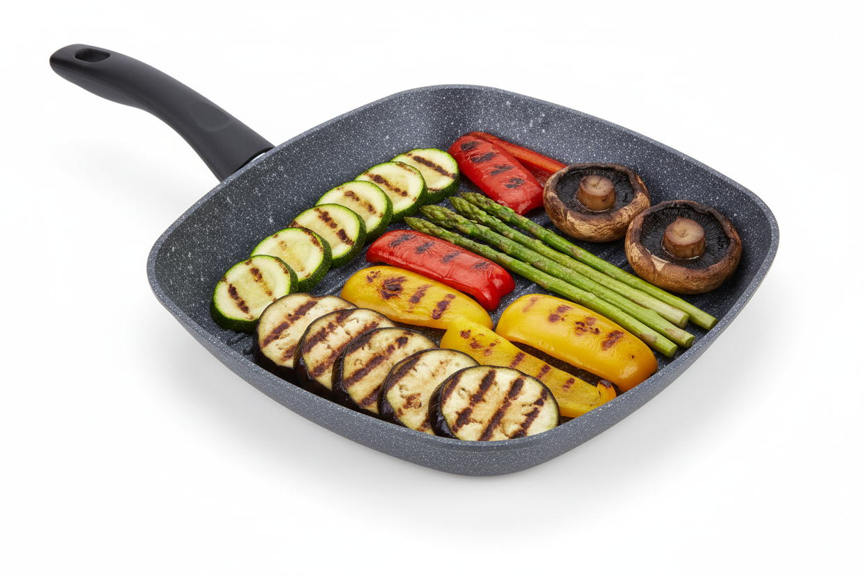 Bistecchiera Silver Rock 28x28 cm – Induzione