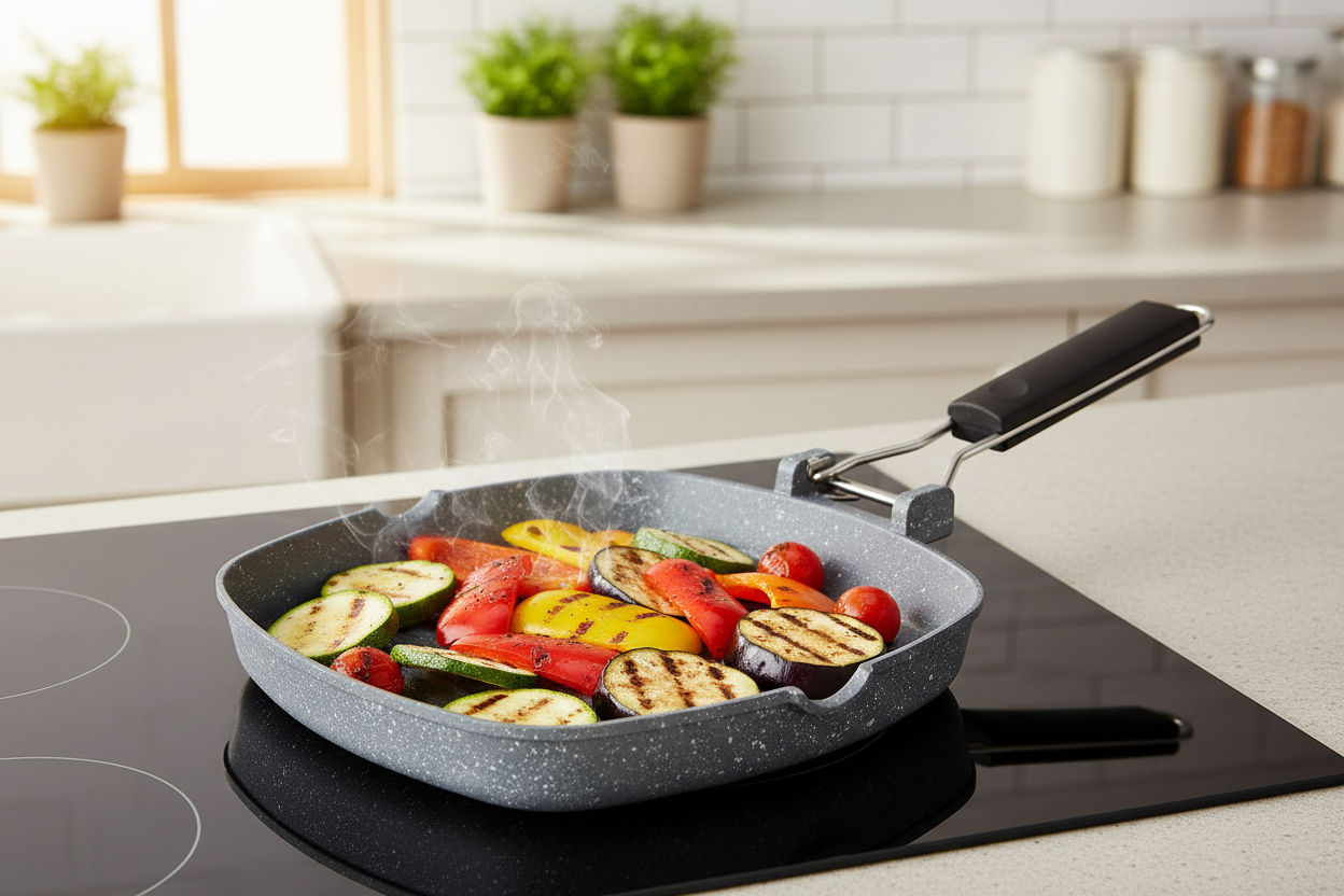 Bistecchiera Astra 24×24 cm per induzione