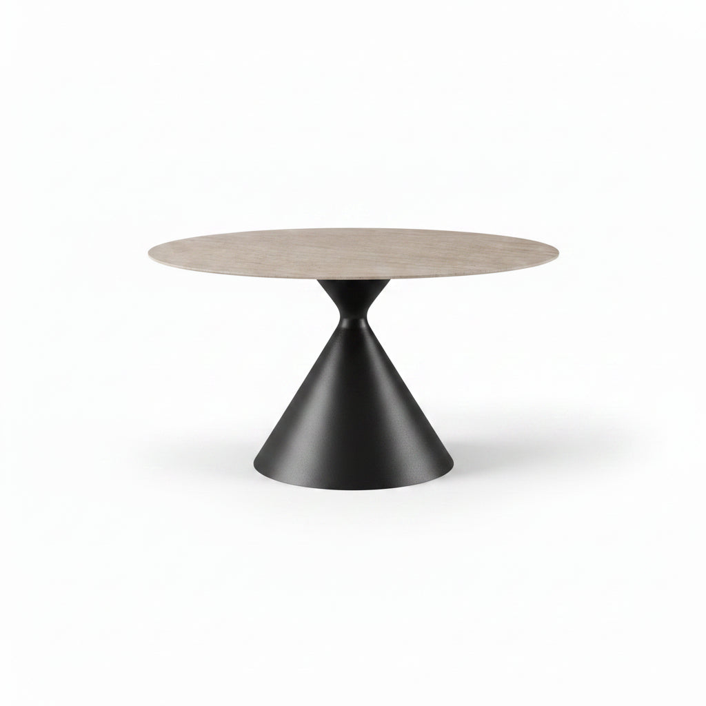 Tavolo rotondo allungabile Joplin - top ceramica 80-130 cm