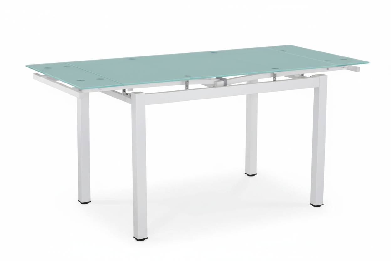 Tavolo allungabile Lime con top in Vetro temperato – 120/180 cm – 2 colori