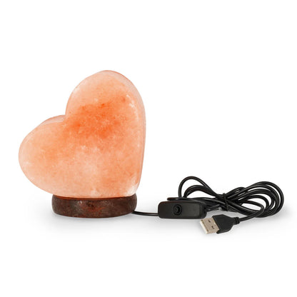 Lampada di Sale dell’Himalaya a forma di Cuore - Legami