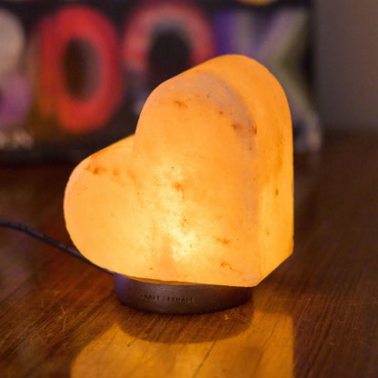 Lampada di Sale dell’Himalaya a forma di Cuore - Legami