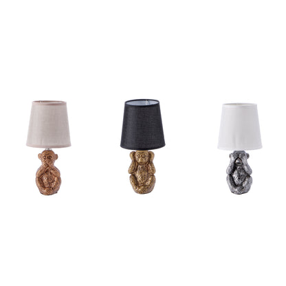 Lampada in Ceramica "Monkey" – 3 Modelli Assortiti