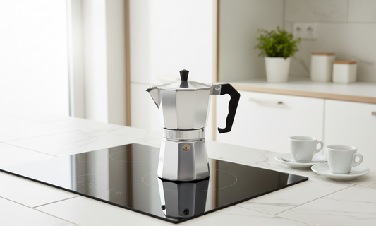 Caffettiera Moka Induzione Polo in Alluminio – 3, 6, 9 Tazze