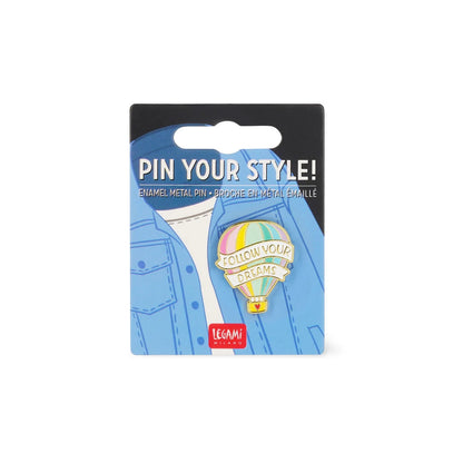 Spilla in Metallo Smaltato Air Balloon - Pin Your Style! Legami