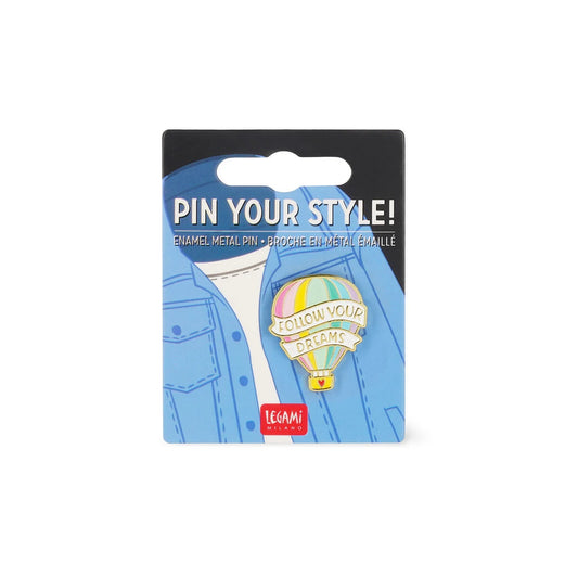 Spilla in Metallo Smaltato Air Balloon - Pin Your Style! Legami