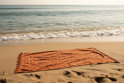 Telo Mare Pardus 90×170 cm in Microspugna Jacquard – Motivo Leopardato – 100% Cotone
