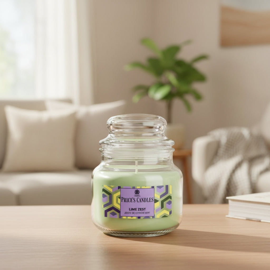 Price’s Candles Lime Zest – Candela Profumata in Giara Piccola 100 g