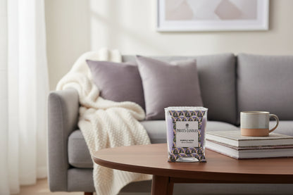 Price’s Candles Purple Hush – Candela Profumazione Floreale in Bicchiere 170 g