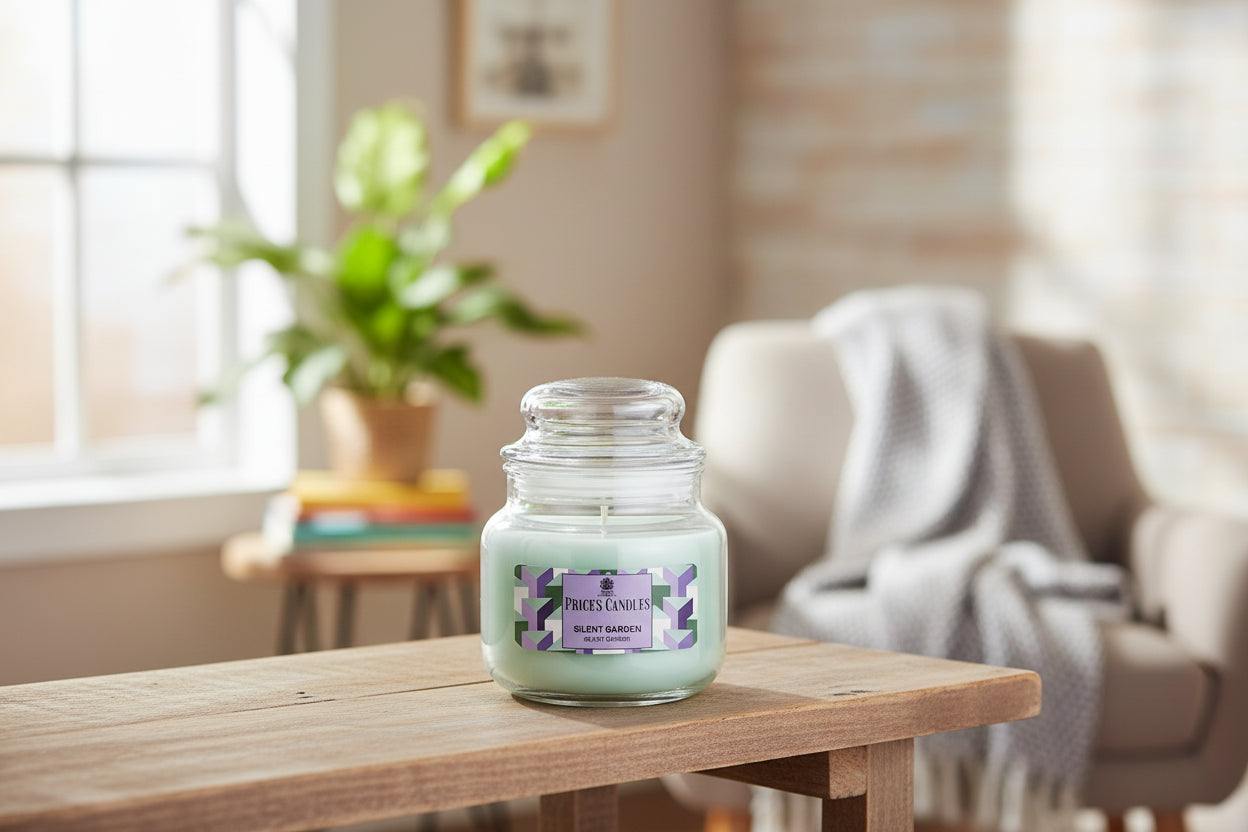 Price’s Candles Silent Garden – Candela Profumata in Giara Piccola 100 g