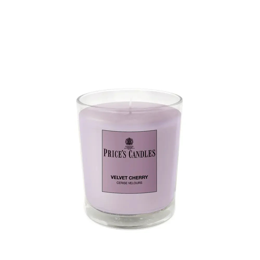 Price’s Candles Velvet Cherry – Candela Profumazione Fruttata in Bicchiere 170 g