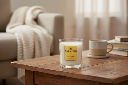Price’s Candles Warm Hug – Candela Profumata Legnosa in Bicchiere 170 g