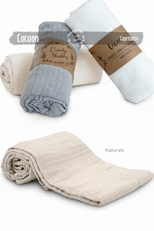 Copritutto Cocoon Lovely Shabby – 1P e 2P – 6 colori