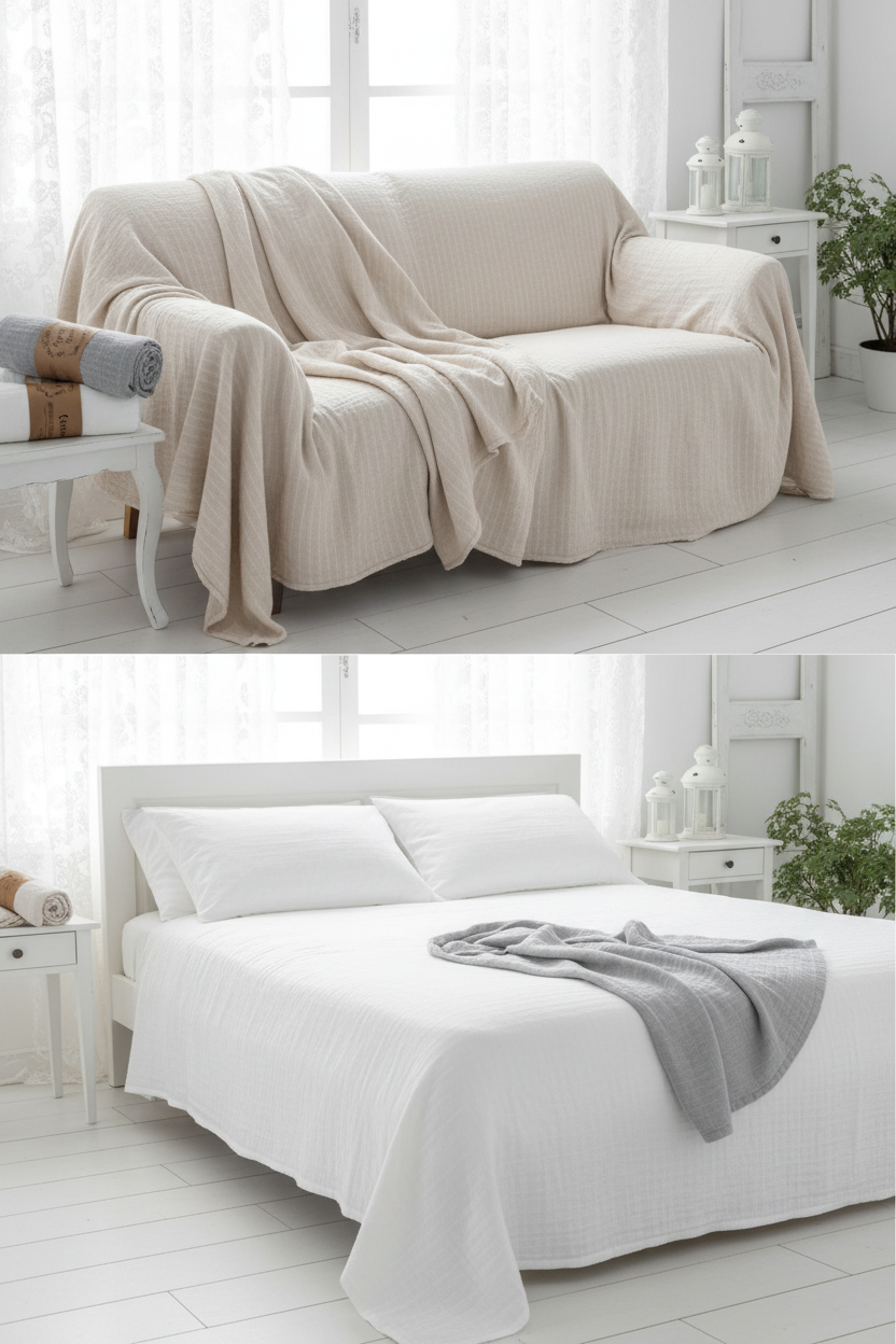 Copritutto Cocoon Lovely Shabby – 1P e 2P – 6 colori