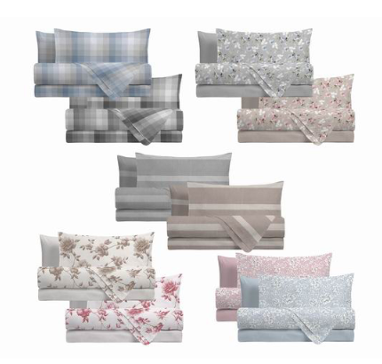 Completo letto matrimoniale Basic 240×285 – 80% cotone 20% poliestere – Siretessile