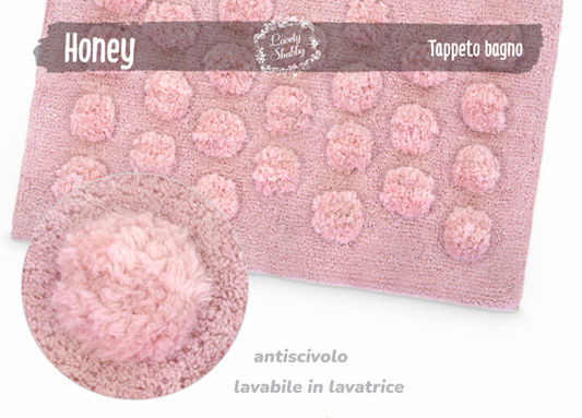Tappeto bagno Honey Lovely Shabby 50×80 cm – antiscivolo – lavabile
