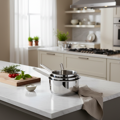 Casseruola Alessia inox 1 manico – induzione – 3 misure