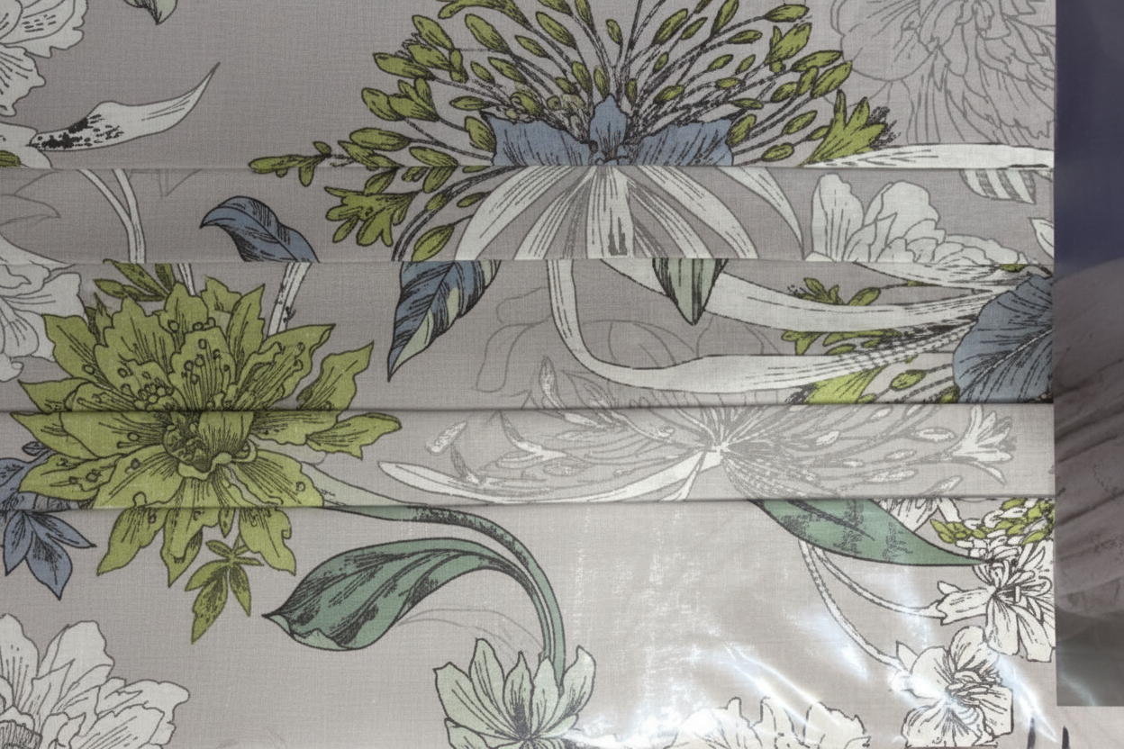 Completo Letto Ellis Absinthe – Singolo, Piazza e Mezza, Matrimoniale (Verde / Grigio)