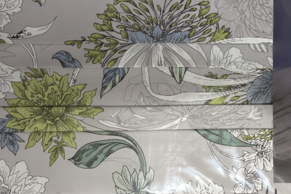 Completo Letto Ellis Absinthe – Singolo, Piazza e Mezza, Matrimoniale (Verde / Grigio)