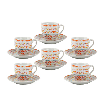 Tazzina Caffè con Piatto Mondello - Set da 6 Pezzi