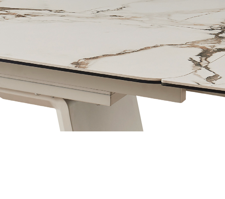 Tavolo Allungabile Bridge Casa Collection 160–240 cm in Ceramica e Vetro